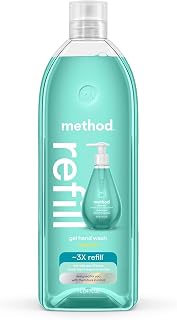 Method Gel Hand Wash Refill, Waterfall, 34 fl oz