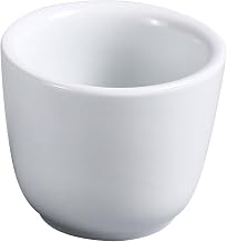 Yanco AC-45 ABCO 4.5 oz Chinese Tea Cup, 3" Diameter, Porcelain, Super White, Pack of 36