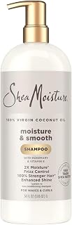 Shea Moisture 100% Virgin Coconut Oil Moisture & Smooth Shampoo, 34 Fluid Ounce