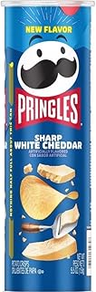 Pringles Potato Chips - 4 cans (Sharp White Cheddar 5.5oz)