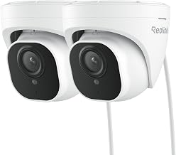 REOLINK PoE Security Camera RLC-820A (Pack of 2) 4K, Outdoor Surveillance | IP Dome, Human/Vehicle/Pet Detection, 25FPS Daytime, Works with Smart Home Automation, up to 512GB SD Card