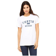 Curtis Michigan MI T-Shirt Mackinac County EST Large Grey by GreatCitees – Large, Cotton, Grey, Model curtis-mackinac-mi-est-gray-l