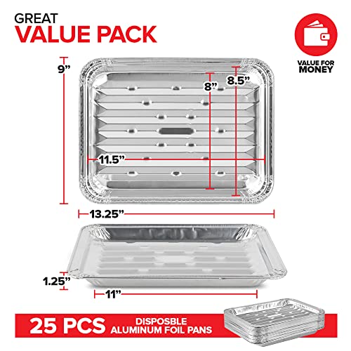 Stock Your Home 25 Pack / Silver / 1 Drip Pans