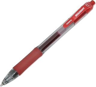 AbilityOne Ability One NSN6826565 0.7 mm Red Ink44; Clear Barrel Zebra Retractable Gel Pen - 1 Dozen
