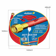 Jackson 5/8 in. x 50 ft. Hot Water Hose / Red / 1 Categories