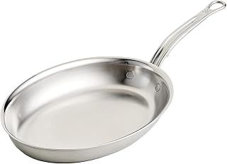 Hestan Provisions - Oval Fish Pan Tri-Ply Stainless Steel, 2.12 Quart (12.5 x 9") Induction compatible & Dishwasher Safe