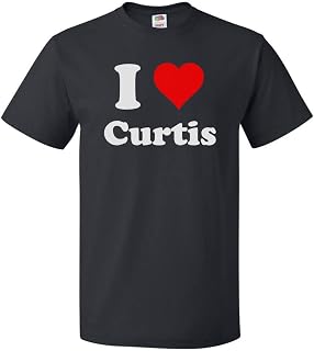 ShirtScope I Love Curtis T Shirt I Heart Curtis Tee