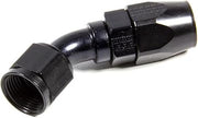 Fragola -10AN x 45 Degree Power Flow Hose End - Black