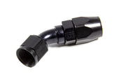 10AN x 45 Degree Power Flow Hose End - Black by Fragola – Stock, Stainless Steel, Black, Model 104510-BL
