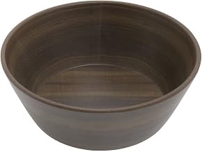 Serving Bowl with Acacia Finish - 8" Dia x 3" H