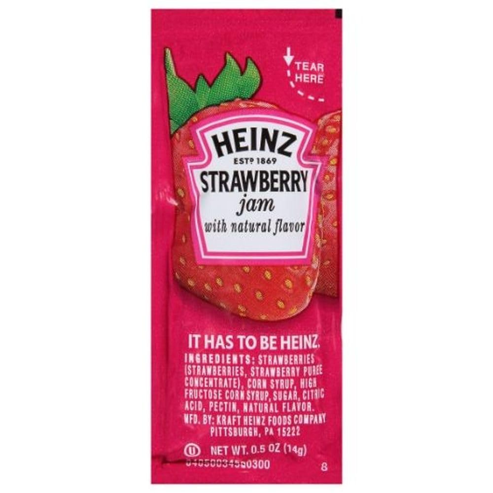 Strawberry Jam by HEINZ – 0.5 Ounce (Pack of 200), Pack of 200, Model 540400