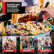 Stock Your Home 12 / 12 Count / Black Serving Spoons
