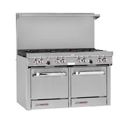 Southbend S-Series 48" Gas Restaurant Range w/ (2) Open Burners by South Bend – Iron, Model S48EE-3TL