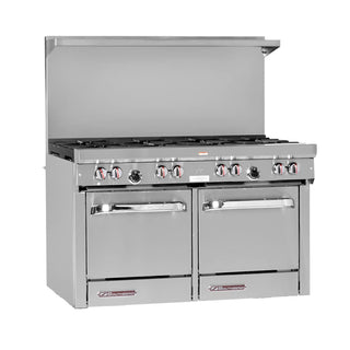 Southbend S-Series 48" Gas Restaurant Range w/ (2) Open Burners by South Bend – Iron, Model S48EE-3TL