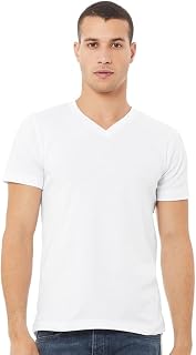 BELLA+CANVAS Unisex Jersey Short-Sleeve V-Neck T-Shirt - Vintage White - XS