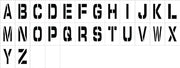 NMC National Marker Corp. PML4 Individual Character Stencil 4 Inch Letter Set