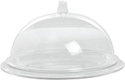 Cal-Mil Clear Acrylic Dry Tray and Dome - 8"Dia x 4"H