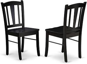 Furnifact Wooden Dining Chairs with Wood Seat, Set of 2 Kitchen Chairs for Dining Room Table and Wood Chair