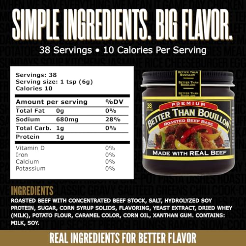 Better Than Bouillon Roasted Beef Base / 8 Ounce (Pack of 1) / Premium Beef