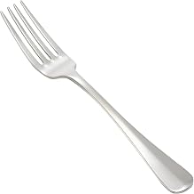 Winco 7 1/2" Stanford Stainless Steel Dinner Fork (Set of 12) | Dishwasher safe, Restaurant service, Great for Main Courses or General Dining, Entrees, Salads, Pasta and Table Service