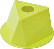 Global Industrial Inventory Control Cone, 10"L x 10"W x 5"H, Yellow, Lot of 5
