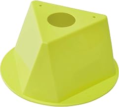 Global Industrial Inventory Control Cone, 10"L x 10"W x 5"H, Yellow, Lot of 5