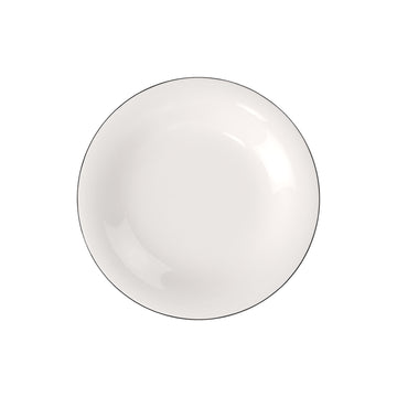 Black Lines Dinner Plate White with Black Rim, Dishwasher-Safe, Microwave-Safe, Flat Dining Plate, Tableware, Large Plate, Premium Porcelain by Villeroy & Boch – Model 10-1321-2620