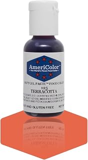 AmeriColor Terracotta, 0.75 Ounce Bottle, Soft Gel Paste Food Color