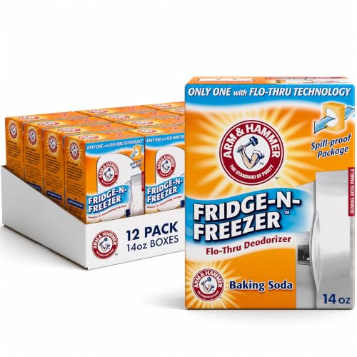 ARM & HAMMER 14 Ounce (Pack of 12) / Fridge-n-Freezer Odor Absorber- 12 pack / Orange Baking Soda