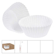 White Baking Cup by Lapaco – 4.5 x 2 x 1.25 inch, Paper, White, Pack of 10, Model 602-450200