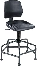 Global Industrial Task Stool with Spider Base, Polyurethane Seat and Steel