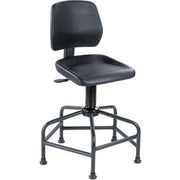 Task Stool with Spider Base by Global Industrial – Large, polyurethane, Black, Model 516125