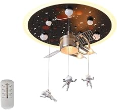 Chandeliers, Led Ceililight Modern Light Children'sp Astronaut Spaceman Ceilingp Ceilidecoration Girl Boy Kindergarten Bedroom Lights/56 * 21Cm