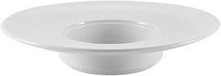 CAC China RCN-310 7 oz Clinton Porcelain Round Pasta Bowl (Box of 36), 10" by 2", Super White