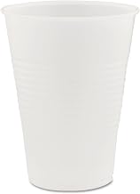 DART Y9 9 oz Trans Ribbed Wall PS Cup (Case of 2500)