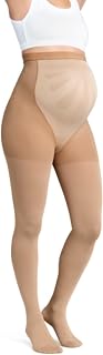 JOBST Maternity Opaque Compression Waist High Pantyhose Stockings, Closed Toe, 20-30 mmHg Moderate Support for Swollen Legs During Pregnancy