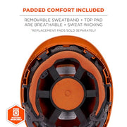 Ergodyne Orange / 6.5 – 8 / Safety Helmet - Type 2, Class C Hard Hats