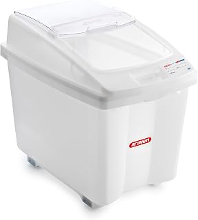 Araven Ingredient Bin, Storage Container for Large Quantity Ingredients, Use in Commercial or Home Kitchen, 21 Gallons, 2 Count, White