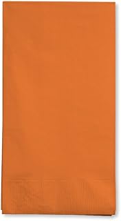 Creative Converting Touch of Color Paper Guest Towels, Sunkissed Orange, 7.85 x 3.9 in, 16 ct