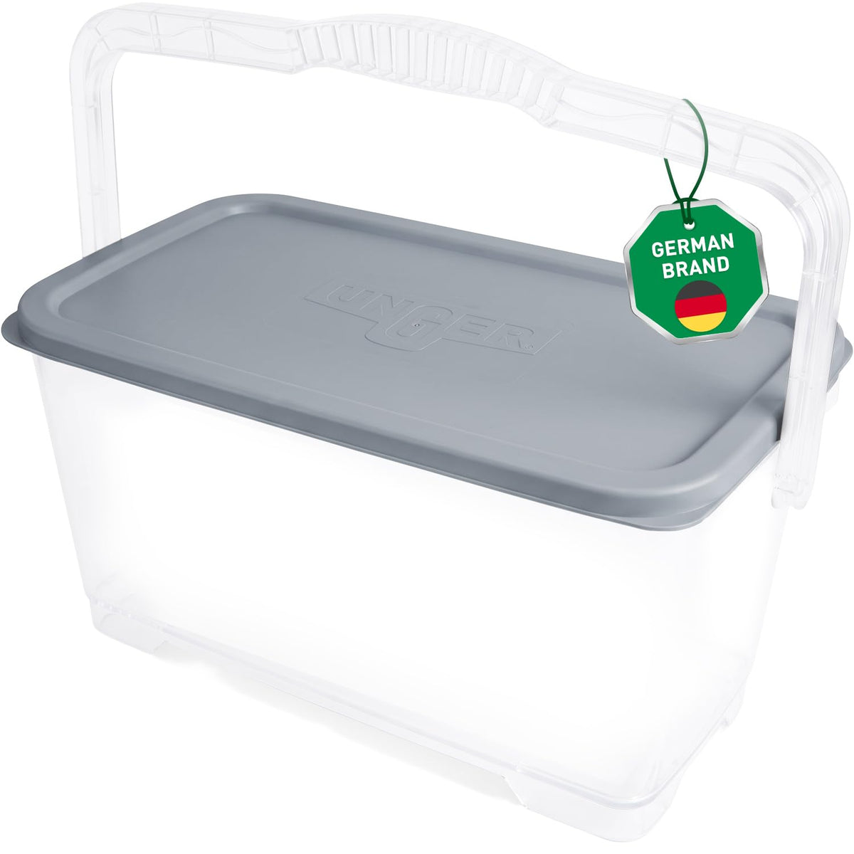 Bucket Lid 28 L by UNGER – für Eimer QB220, Grey, Model QB080