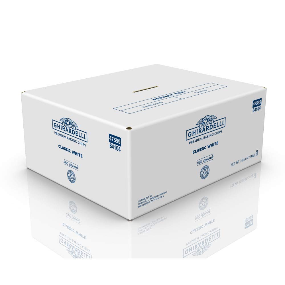 Classic White Chips by Ghirardelli – 10 Pound (Pack of 1)