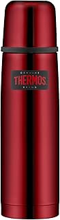 Thermos Light & Compact Stainless Steel Flask, Red, 0.5 Litre