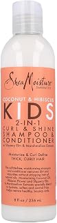 Shea Moisture Kids Shampoo 2-In-1 Coconut & Hibiscus 8 Ounce (Pack of 6)