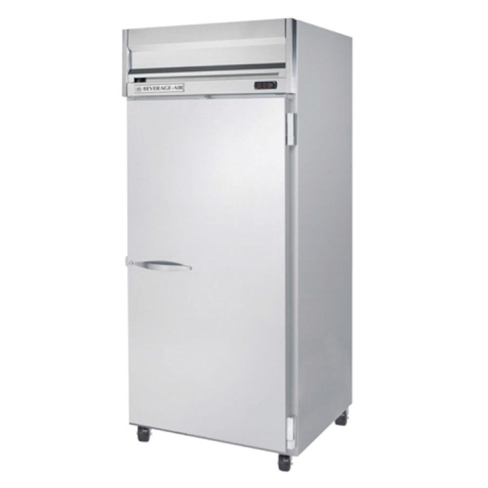 Beverage-Air HFS1W-1S 35" Horizon Series One Wide Section Solid Door Reach-In Freezer 34 cu.ft. Capacity Stainless Steel Front Gray Painted Sides and Stainless Steel by Beverage