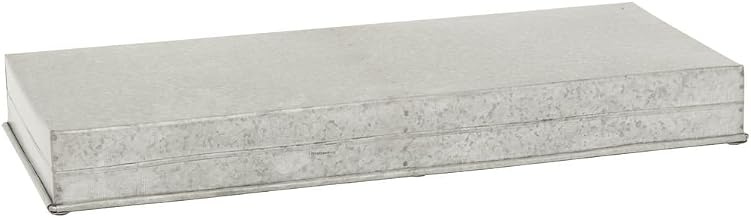 HUBERT Galvanized Metal Display Riser - 14 1/8" L x 10 3/8" W x 2 1/2" H