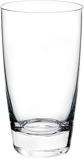 Bormioli Rocco Nadia 15.25 oz. Cooler Drinking Glasses for Cold Drinks, Juices, and Cocktails, Clear, Set of 4