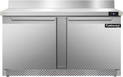 Continental Refrigerator SWF60-BS-FB Two Section Work Top Freezer 60"W, With Back Splash & Front Breathing