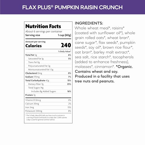 Nature's Path Pumpkin Raisin Crunch / 12.3 Ounce (Pack of 1) / 1 Cold Cereal