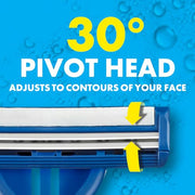 Gillette 25 Count (Pack of 1) / Blue / 25 Razors Plus Pivot Disposable Razors