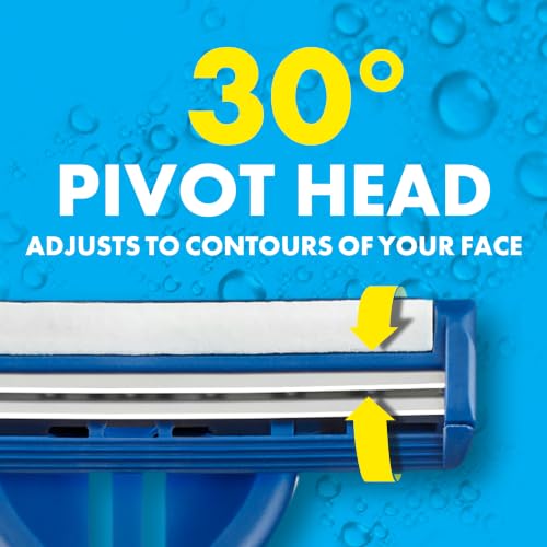 Gillette 25 Count (Pack of 1) / Blue / 25 Razors Plus Pivot Disposable Razors